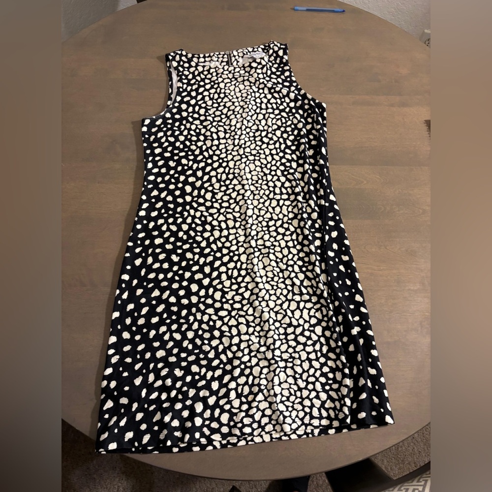 Tommy Bahama Black and White Patterned Mini Dress